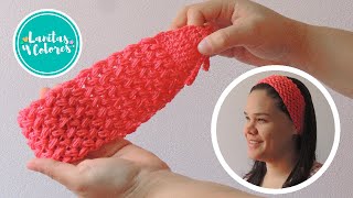 😍👉 HERMOSO accesorio tejido a crochet PARA EL CABELLO  Punto mini frijol [upl. by Naz]