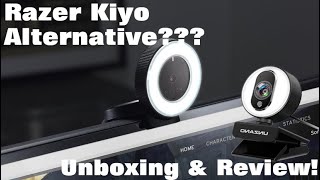 Streaming Razer Kiyo Webcam Alternative Unboxing amp Review Ring light Webcam [upl. by Norm]