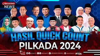 BREAKING NEWS  Perolehan Suara Hasil Quick Count Pilkada 2024 [upl. by Kcirtapnaes]