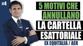 4  I 5 Motivi che Annullano la Cartella Esattoriale [upl. by Llertnov]