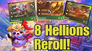 8 Hellion Reroll Set 55 Revival Teamfight Tactics [upl. by Annazus]