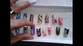 Tutoriel Nail Art thèmes fleur  leopard par Veronique élève au CEF [upl. by Enihpled]