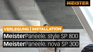 Paneele verlegen Systempaneele MeisterPaneele style und nova an Wand und Decke montieren [upl. by Gonick]