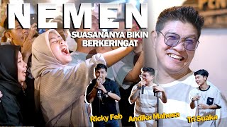 NEMEN  TRI SUAKA FT ANDIKA MAHESA amp RICKY FEB  LIVE NGAMEN [upl. by Adiel444]