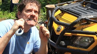 ATV winch cable fix  what the heck is that noise [upl. by Uy]