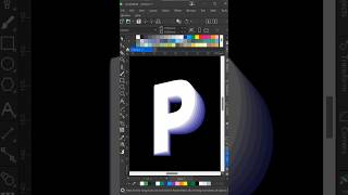 Letter P Flip text Effect Design coreldraw hddesign coreldrawtutorial design corel texteffect [upl. by Johnsson675]