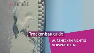 Außenecken spachteln im Trockenbau  Spachteln Trockenbau Spachteltechnik [upl. by Akirej993]