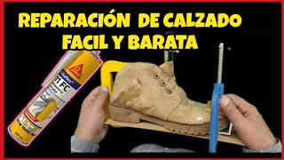 🧑‍🔧 CÓMO PEGAR UNA SUELA DE ZAPATO DESPEGADA 🧑‍🔧 [upl. by Ahsiret]