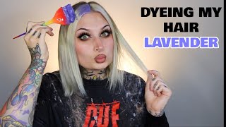 Dyeing My Hair Lavender  Pravana Lucious Lavender [upl. by Rizas5]