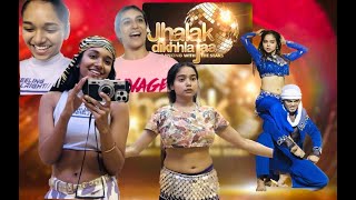 TEACHING MANISHA RANI BELLY DANCE AT JHALAK DIKHLAJA  SAUMYA KAMBLE  VLOG 6 [upl. by Ajssatsan94]