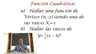 Determinar Una Función Cuadrática con su Vértice y una Raíz [upl. by Jenica]