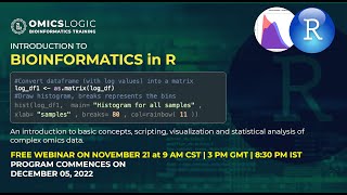 Webinar Introduction to Bioinformatics in R for beginners Biomedical Data Analysis [upl. by Yadroc]