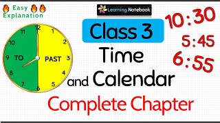 Class 3 Time and Calendar Complete Chapter [upl. by Claudia]