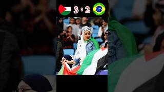 Palestine vs Brazil  32  friendly imaginary World Cup final 2026 shotrs football youtube [upl. by Anerda363]