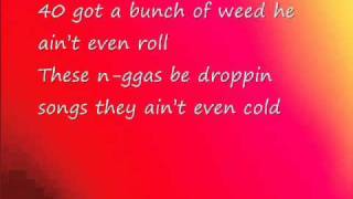 Nicki Minaj ft DrakeMoment 4 life lyrics on screen [upl. by Algie]