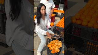 Why is He Angry with Me  Amazing Persimmon Fruit Cutting shorts satisfying youtubeshorts [upl. by Leena]