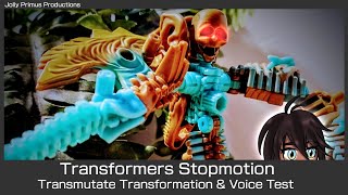 Transformers Stopmotion Transmutate voice and Transformation Test short video [upl. by Aridatha]