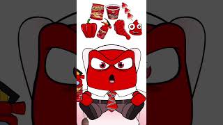 Red Food Emoticon MUKBANG [upl. by Gorges]