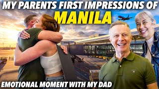 My Parents are in MANILA Picking them up from NAIA Their First Time Seeing Philippines [upl. by Oninrutas]