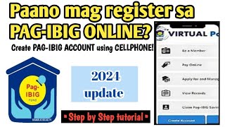 PAGIBIG ACCOUNT ONLINE REGISTRATION 2024 UPDATE Paano gumawa ng Pagibig Account online [upl. by Enoid]