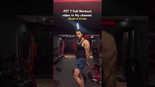 FST 7 Workout biceps amp triceps ☝️india motivation gymvlog gym fst7 motivationindia [upl. by Jurkoic]