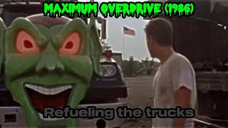 Maximum overdrive 1986 Refueling the trucks [upl. by Wilma75]