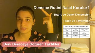 Deneme Rutini  Deneme TaktikleriNasıl Deneme Çözmeliyiz  Branş ve Genel Denemeler [upl. by Nylak863]