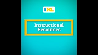 IXL Instructional Resources [upl. by Ahsinrev]