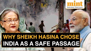 Bangladesh LIVE Updates Why Sheikh Hasina Chose India As A Safe Passage  Explained [upl. by Llerdnod]