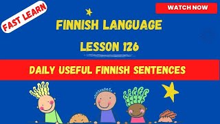 Daily useful finnish sentences Finnish language lesson for beginners Finnish language2023finnish [upl. by Alrad]