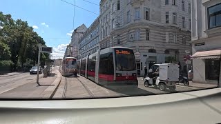 Vienna Tram 5 Ride  Blindengasse to Nordwestbahnstraße  Austria [upl. by Ori]