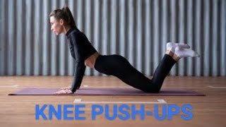 HOW To DO KNEE PUSHUPS [upl. by Brown145]