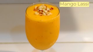 Mango Lassi recipe with Mango Pulp  how to make mango lassi at home [upl. by Eedeed663]