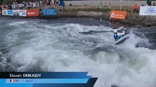 Elouan Debliquy France  U23 SemiFinal 2024 ICF CanoeKayak Slalom Junior amp U23 World Championship [upl. by Llertac700]