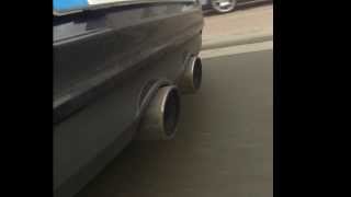 342PS GTI DSG BullX Exhaust Sound R32Style  Downpipe [upl. by Llerdnam]