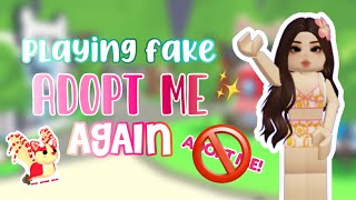 PLAYING FAKE ADOPT ME AGAIN  ADOPT ME [upl. by Riancho]