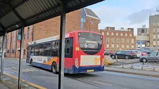 Guildford Bus Station No 6 Bus to BurphamMerrow [upl. by Anawyt781]