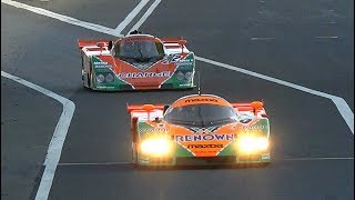 MAZDA 787B amp 767B in 岡山国際サーキット ～ロータリーサウンド、夢の競演！～ [upl. by Rydder]