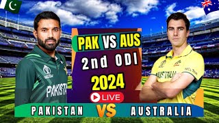 🛑LIVEPAKISTAN VS AUSTRALIA 2ND ODI MATCH LIVE [upl. by Nilak]