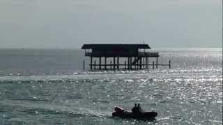 Stiltsville Miami FL or Key Biscayne  Raw Video [upl. by Tomas]