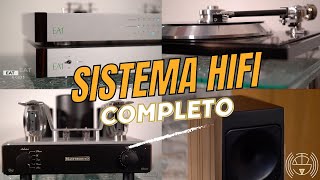 Sistema HIFI COMPLETO  Giradischi  Diffusori  Amplificatore audio [upl. by Lucrece]