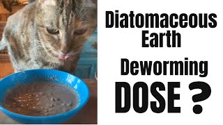 How to Dose Diatomaceous Earth for Deworming Dogs and Cats [upl. by Ennayk]