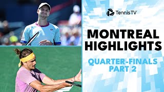 Zverev Faces Korda Popyrin vs Hurkacz  Montreal 2024 QuarterFinal Highlights Part 2 [upl. by Fugate]