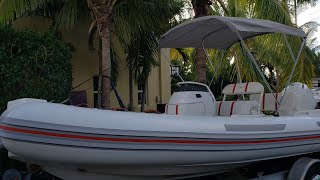 Yacht tender restoration of a Nautica 18 rib boat Part 2 [upl. by Mientao96]