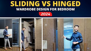 Wardrobe design for bedroom 2024 in Hindi Series  sliding vs hinged wardrobe doors by Houmeindia [upl. by Aralc353]