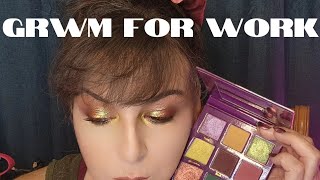 Indie Makeup Eyeshadows  Unedited GRWM For Work Using Unearthly Cosmetics Fairy Frolic Palette [upl. by Kristie]