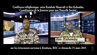 BEN KABAMBA DE L’ORGANISATION FILIMBI RECHERCHE PAR LES SERVICES DE SECURITE DE KINSHASA [upl. by Harutek]