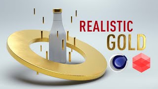 Tutorial  Gold Material with Redshift in Cinema 4D [upl. by Gabriella642]