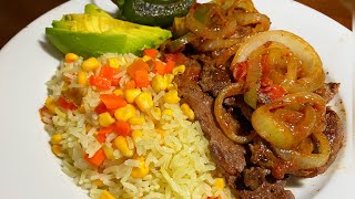 BISTEC ENCEBOLLADO a la PLANCHA muy sabroso 😋 [upl. by Asilahs]