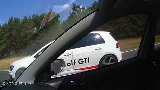 Golf VII GTI 20T 230 HP DSG Performance vs Octavia I 18T 20V 209 HP Roll 50200 kmh [upl. by Noteek]